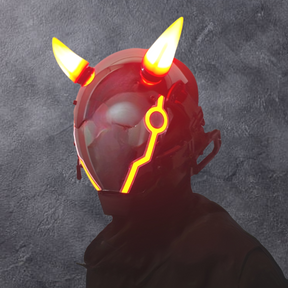 Luminous Mechanical Mask With LED Horns